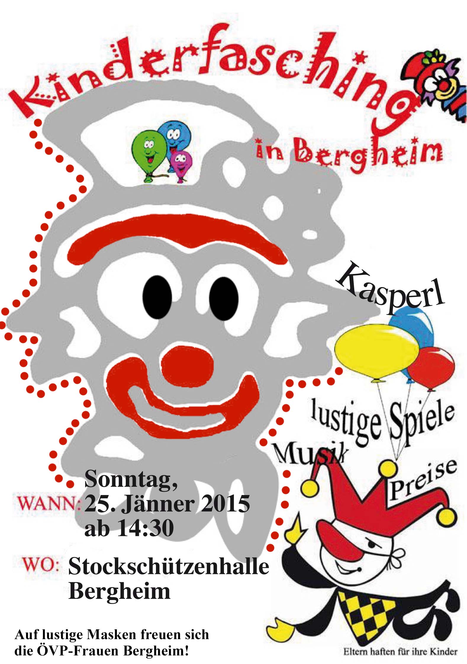 Read more about the article Kinderfasching am 25.1.2015
