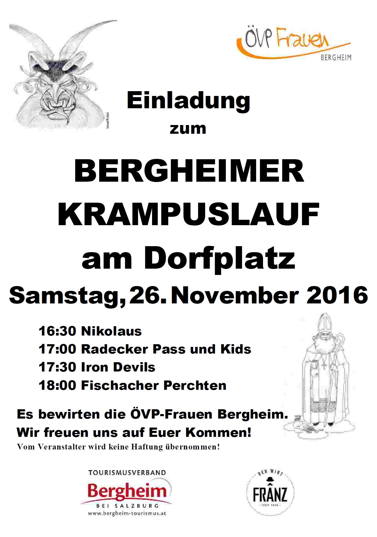 Read more about the article Krampuslauf 2016 am Dorfplatz in Bergheim