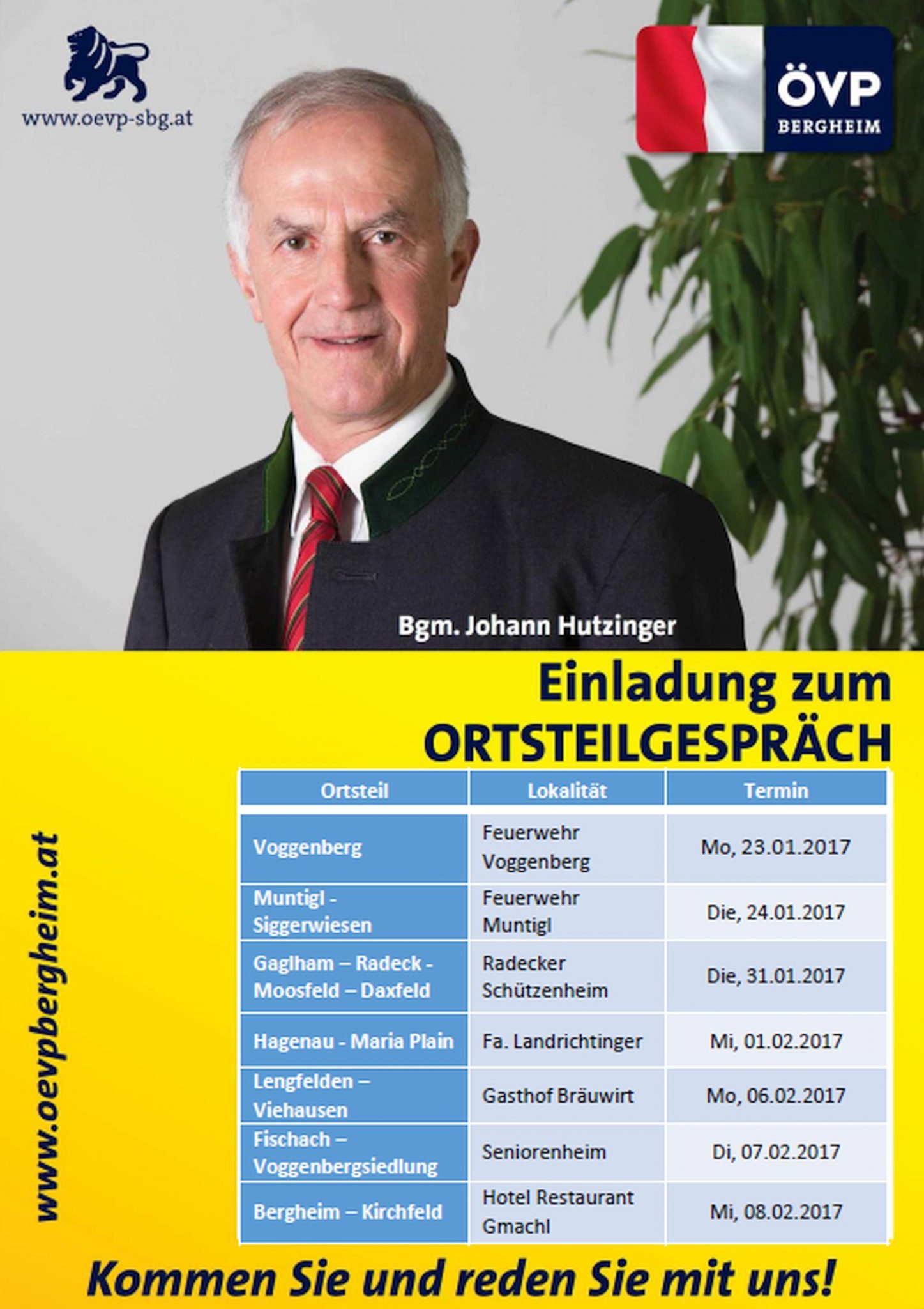 Read more about the article Ortsteilgespräche der ÖVP Bergheim