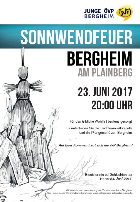 Read more about the article Freitag, 23.6.2017 Sonnwendfeuer am Plainberg